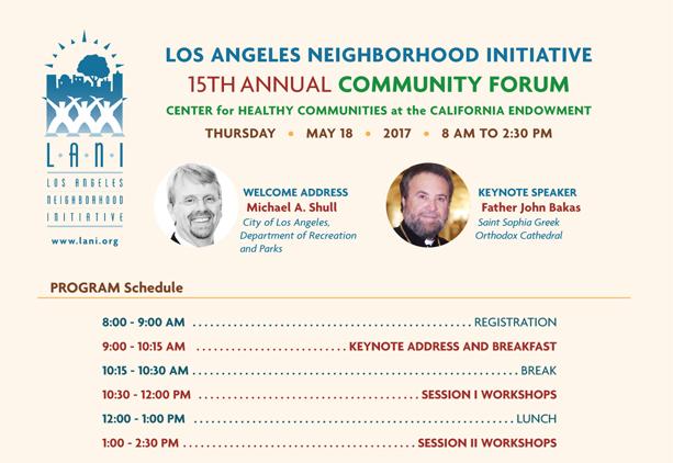 Los Angeles Neighborhood Initiative Community Forum