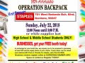 Operation backpack
