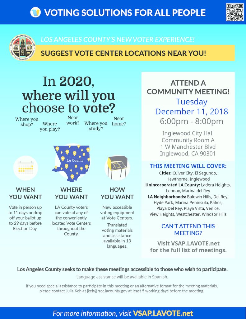 thumbnail of Vote Center Placement Flyer – December 11 Inglewood
