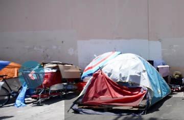 Homeless encampment