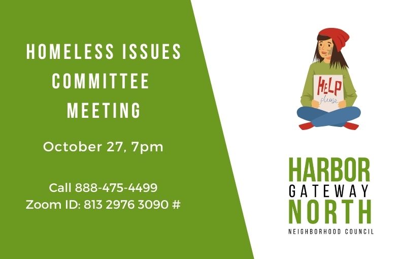 Oct 27 Homeless Issues HGNNC Meeting